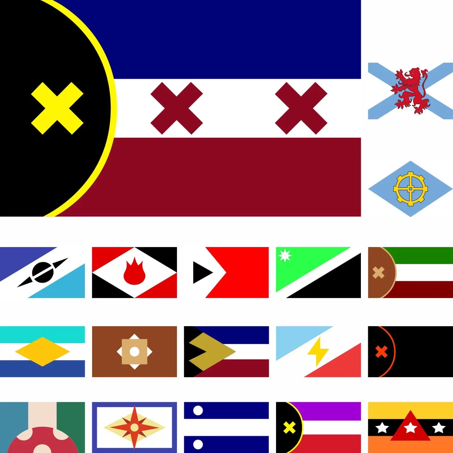 L'Manberg flag,Boomerville,Manifold Land, Manberg,Pogtopia,Snowchester 90 x 150 cm Las Nevadas 3x5ft Kinoko Kingdom Banner