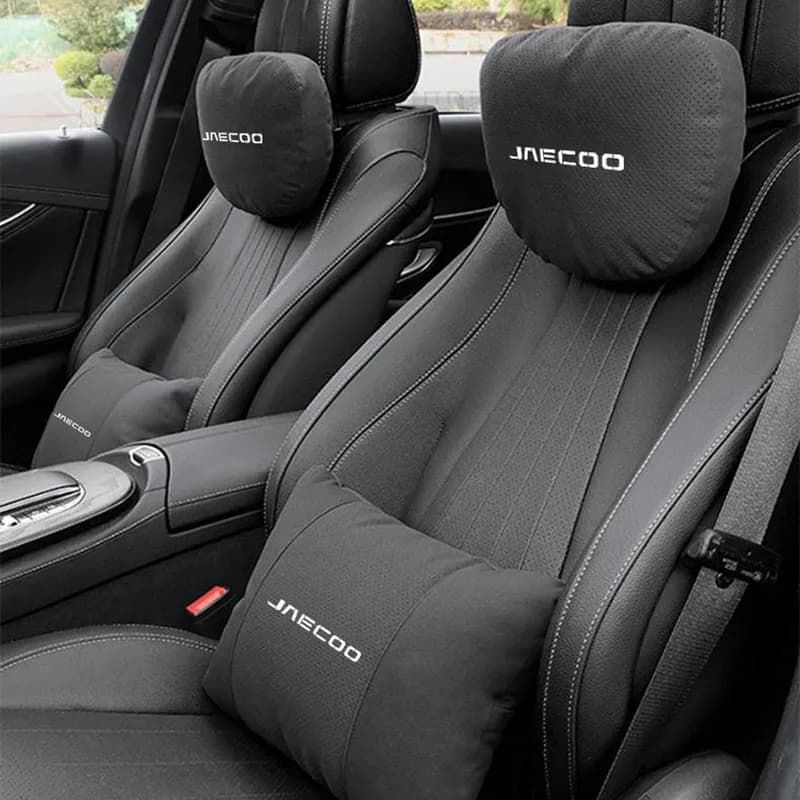 Suede Car Neck Pillow For Jaecoo J7 J8 J5 J6 J9 2025+ vehicle Headrest/Lumbar Support Breathable Waist Cushion Car Accessories