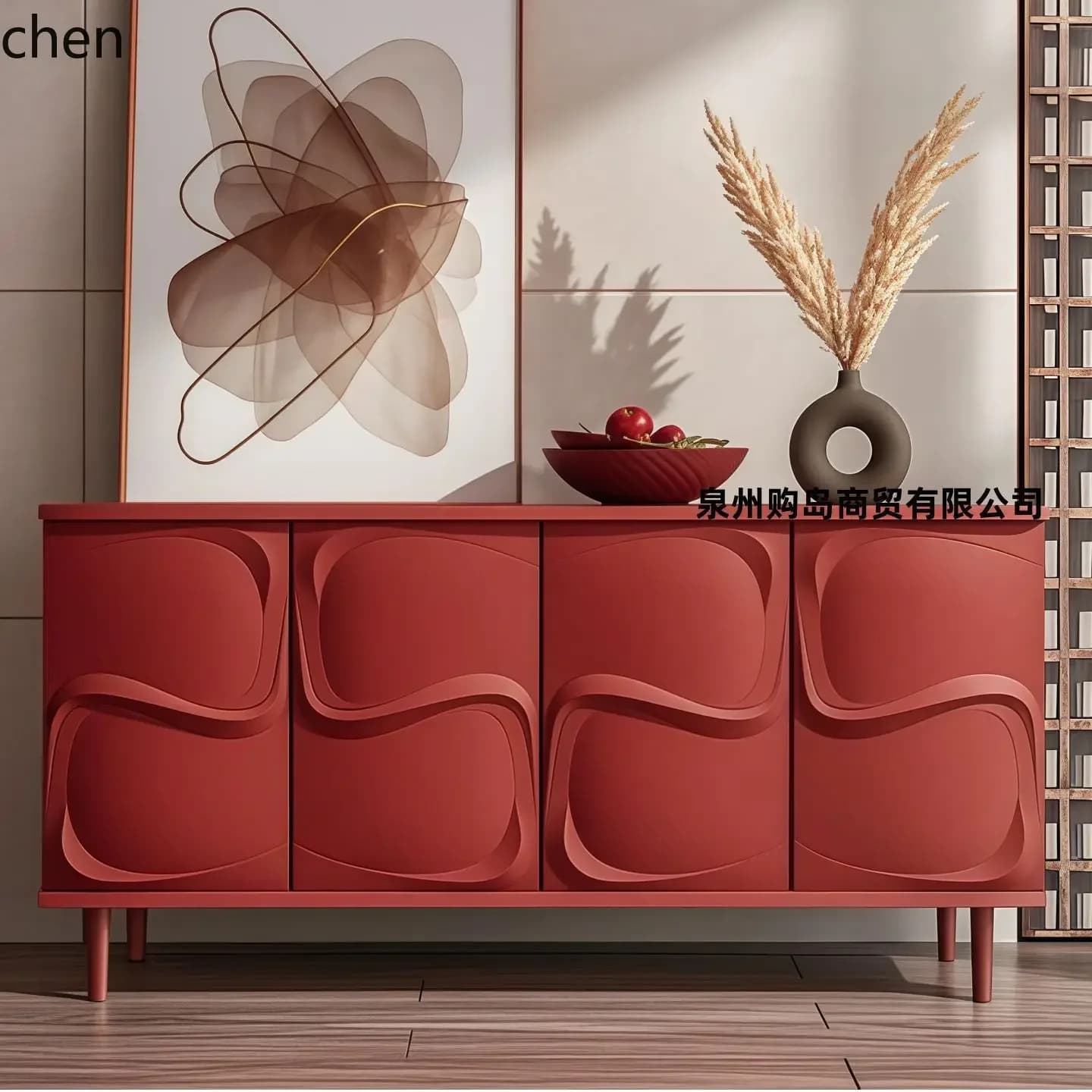 DSA  Minimalist Sideboard Entrance Shoe Cabinet Living Room Storage Decorative Tea Cabinet