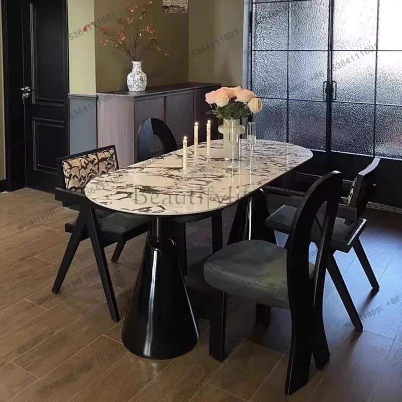 PG Space Saving Dining Table Aesthetic Modern Dining Tables Design Minimalist Tavolo Allungabile Pranzo Dining Room Furniture