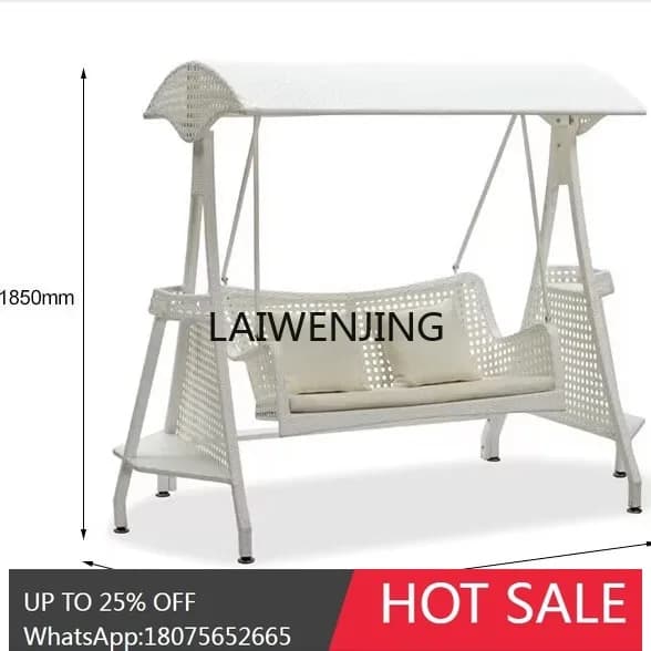 Outdoor Swing Stainless Steel Terrace Patio Hanging Chair Outdoor Rocking Chair Swing