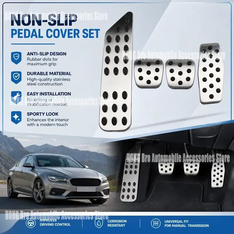 For Chevrolet Cruze Stainless Steel Accelerator Pedal Cover Auto Manual Interior Trim Accessories Modification Car Styling