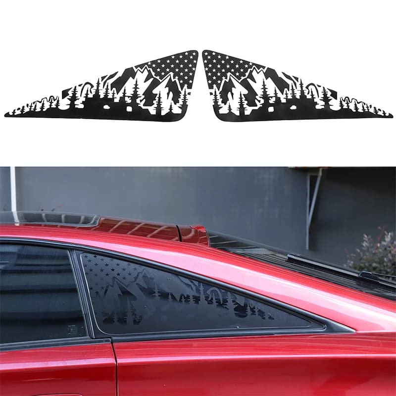 For Toyota Celica 1999-2005 Car Rear Triangular Glass Decorative Sticker PVC National Flag Car Exterior Decoration Accessories