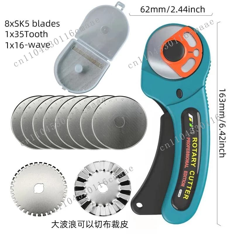 [New wholesale] 45mm automatic locking carpet knife, cutting round knife FT-145 roller knife