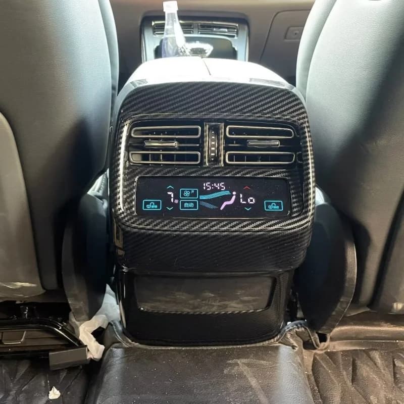 Car Accessories Rear Air Conditioning Vent Outlet Cover Rear Anti Kick Armrest Box For Byd Han Ev 2020  2022 2023 2024