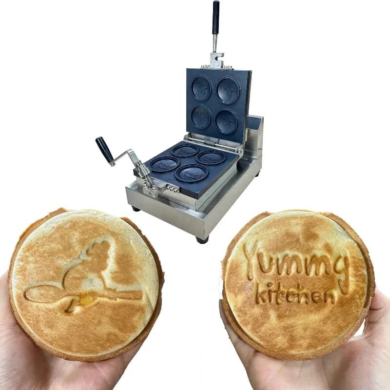 Mold Pie Machine Burger Press Waffle Machine Suitable for Small 4-in-1 Burger Press Mold