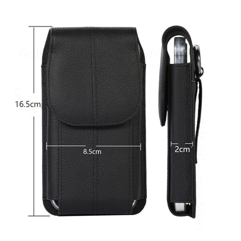 Universal Shell For iPhone 18 Pro Max Leather Case Phone Pouch For APPLE 17E 17 Air 16e 16 18 Pro Max Waist Belt Bag Phone Cover