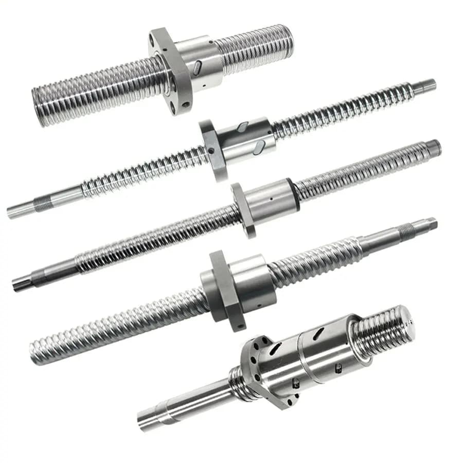 Custom High Precision DurableCNCBall Screw Nut Group Square Threaded Lead Screw Grinding Ball Screw with Bearing Core Components
