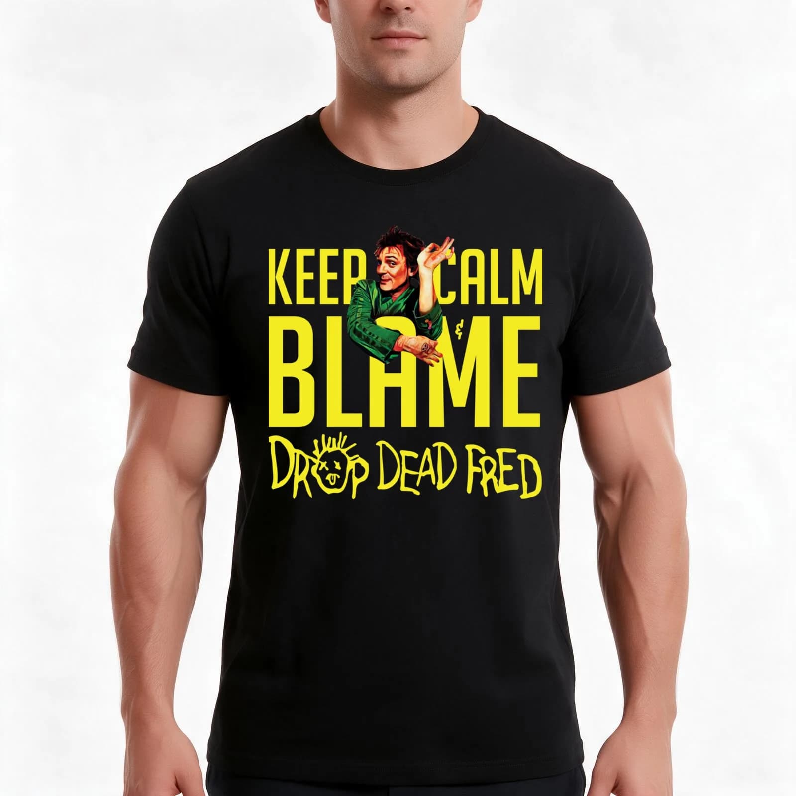 Copy of Dawn of the Fred T-Shirt, Summer Casual Cotton Tee, Oversized Streetwear Tops, Vintage Graphic Print, Unisex Men Women