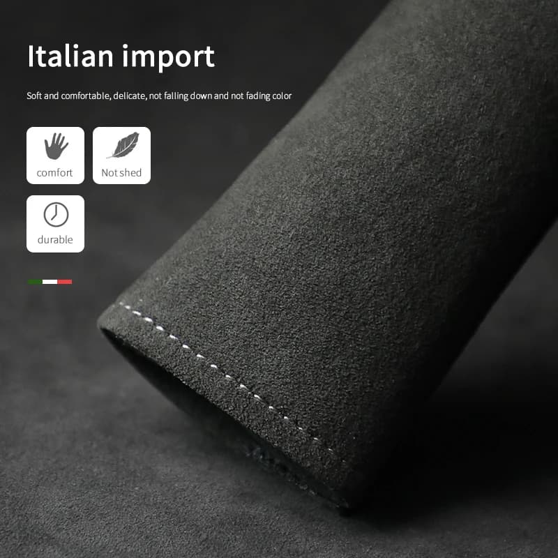 For Porsche MACANAlcantara Shoulder Cover Cayenne Macan Palamela 718 Suede Seat Belt Protective Cover car accessories