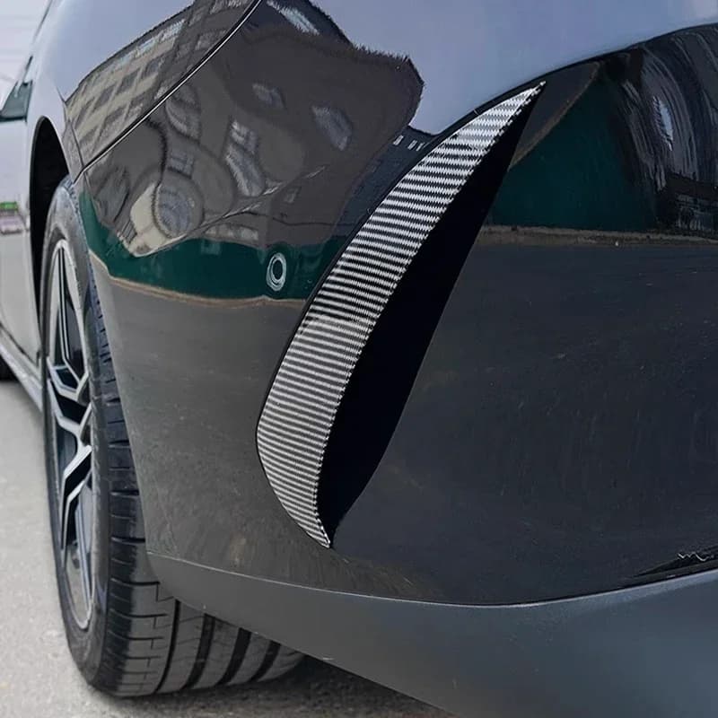 For Mercedes Benz E Class W214 S214 2024-2025 ABS Carbon Fiber Car Rear Air Knife Panel Decorate Sticker Car Accessories