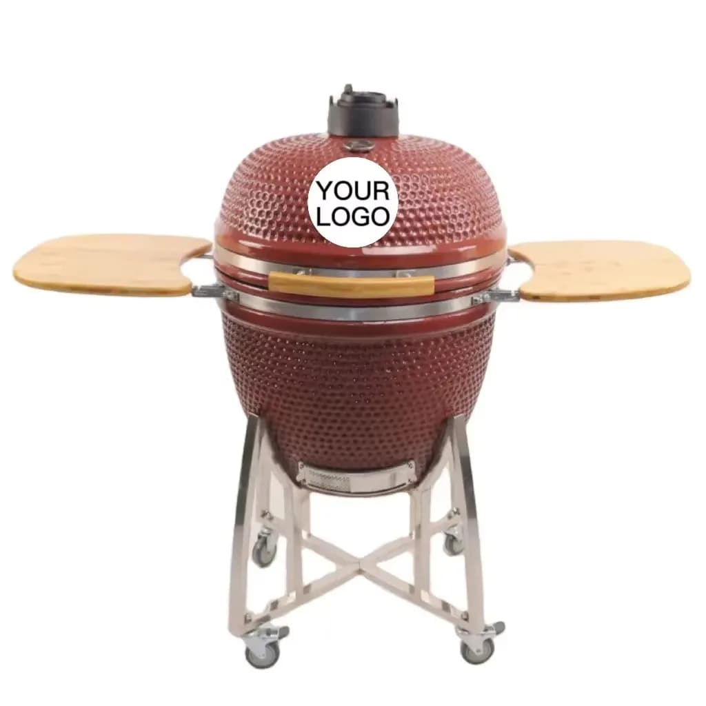 2022 New Style Hot Selling 22 Inch Kamado BBQ Grill Powder Coated Finish for Asador Churrasqueira