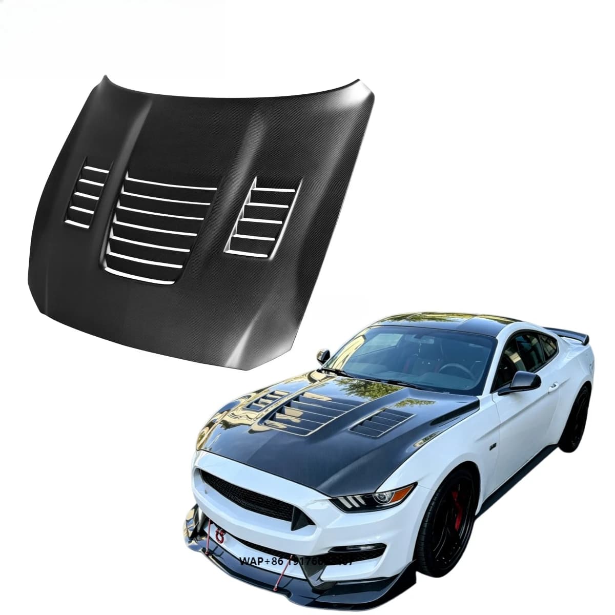 High-quality Carbon Fiber Hood for Shelby GT350 Mustang