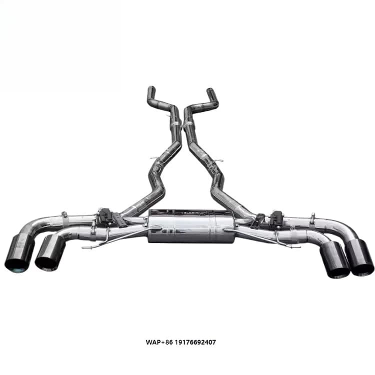 High Performance Titanium Primary Valvetronic Exhaust System for M8 F91 F92 F93 Catback Muffler Carbon Fiber Tip
