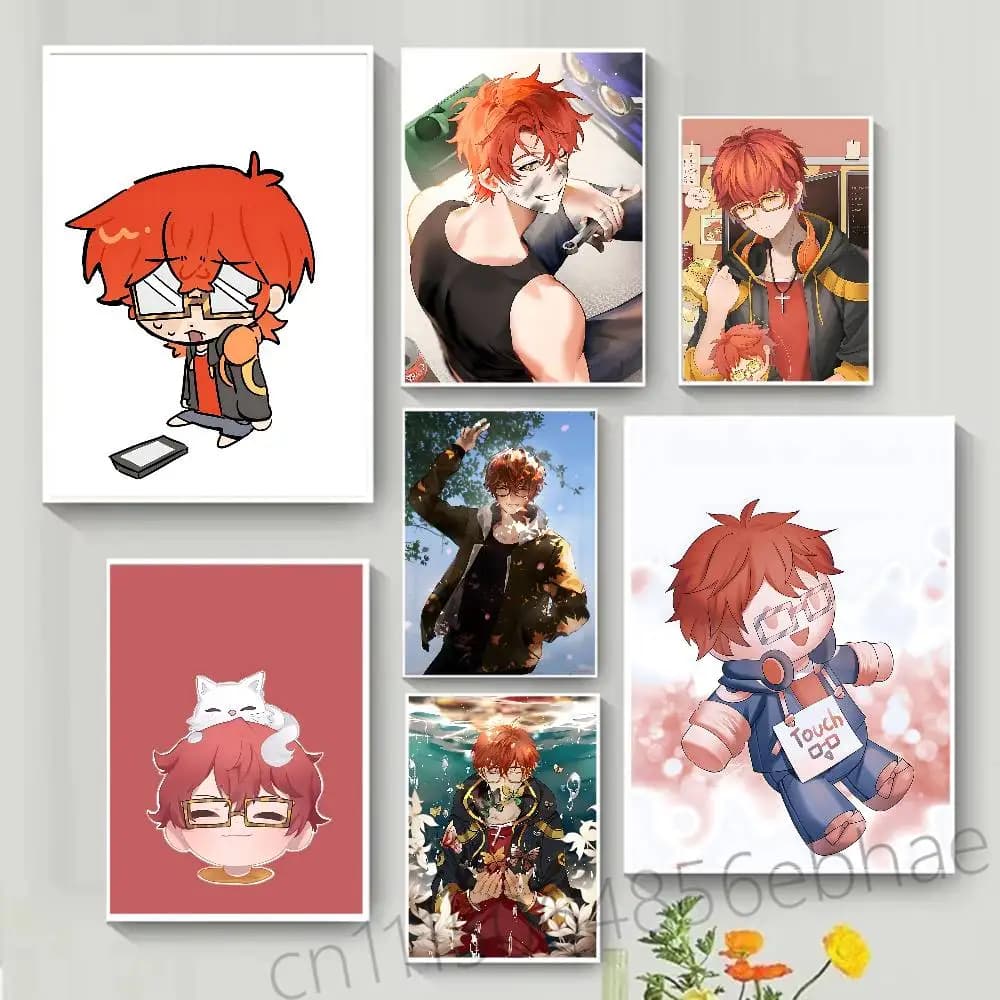 FOR Mystic Messenger 707 Poster HD Anime Hot Theme Singer/OST/Movie-Waterproof Self-Stick Home Decor