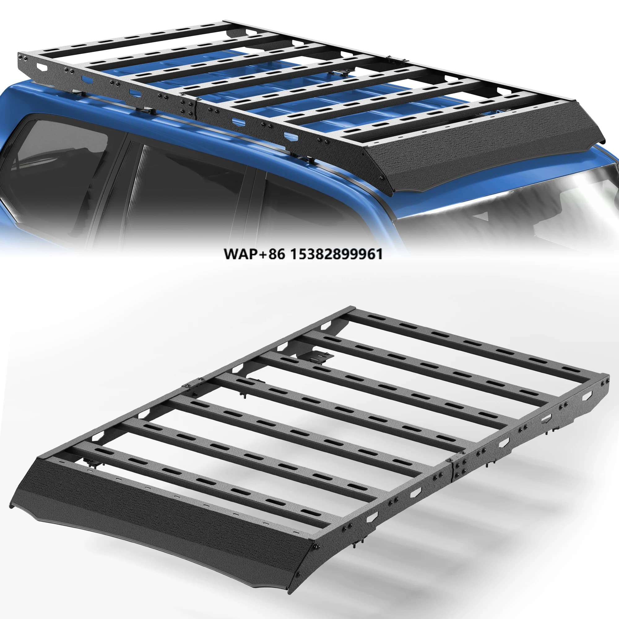 Roof Rack for 2003-2009GX470 Cargo Carriers Luggage Storage Holder Heavy Duty Basket Carbon Steel Cross Bars Black