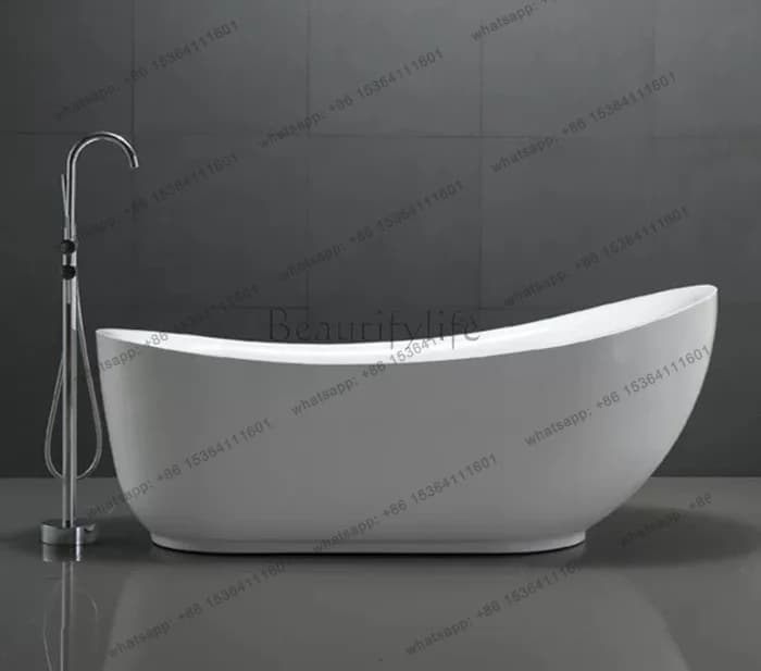 Nordic freestanding acrylic bubble concubine large bathtub Japanese bathtub 1.8 meters