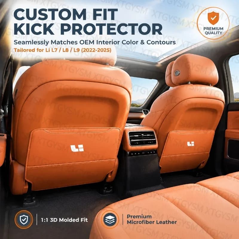 Seat Kick Pad for Ideal L9 L8 2022-2025 Second Third Row Seat Protection Pad Interior Modification Auto Accessories Decor