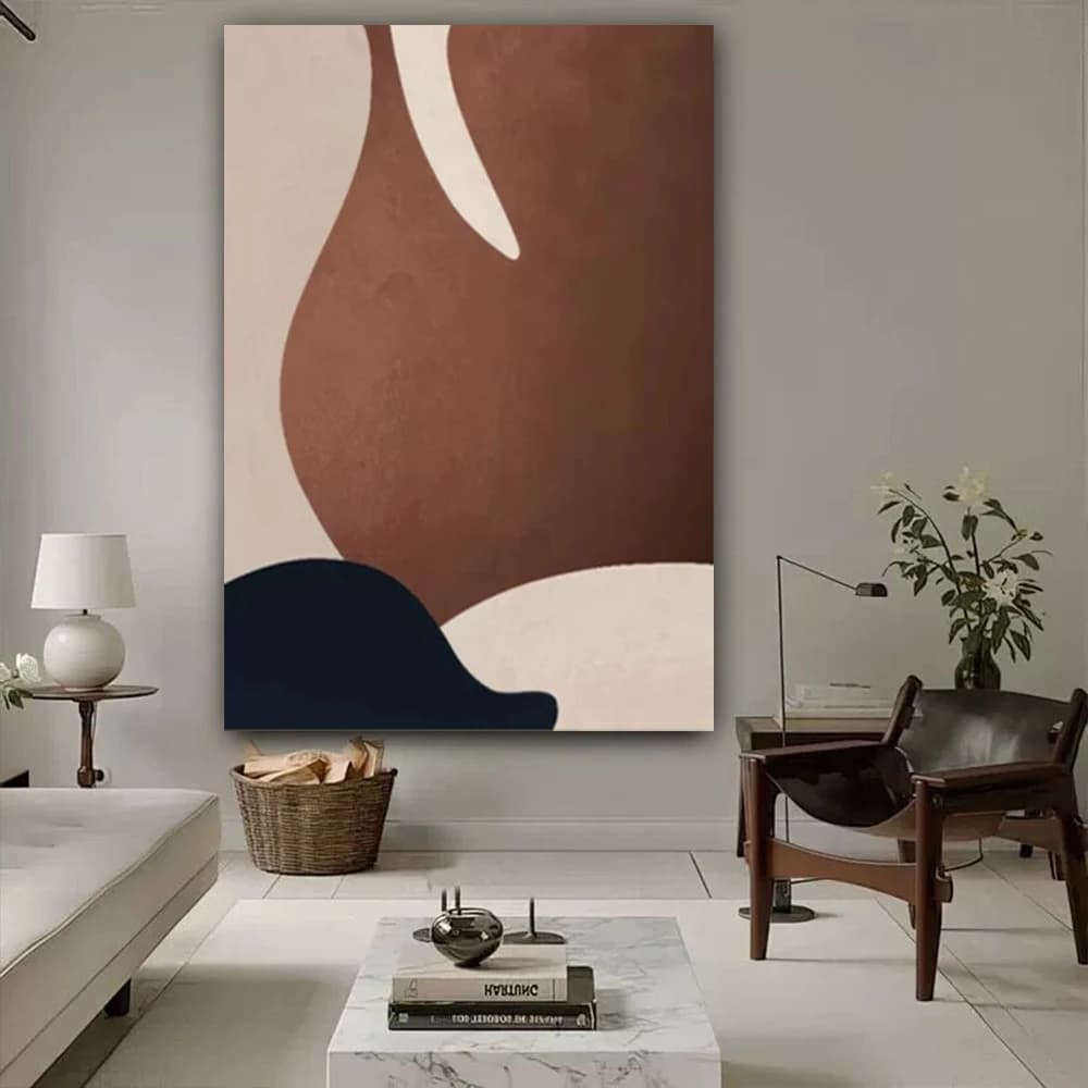 100% Handmade Original Oil Paintings Modern Abstract Wall Art Picture Morandi style Paint For Home Living Room Decor Pattern