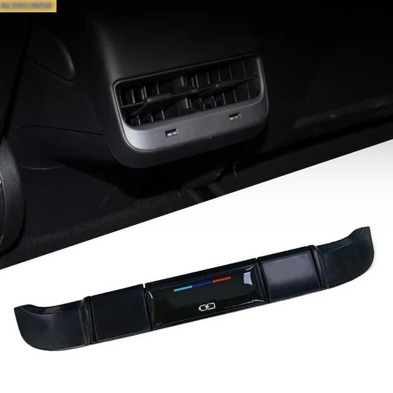 For Tesla Model 3 Y 2018 and 2022 dedicated rear air conditioning air outlet USB charging protection cover car Accessories
