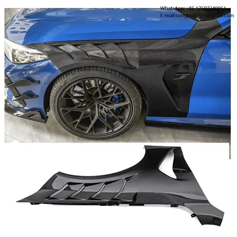 Dry Carbon Fiber Front Fenders Diffuser  CMST Style Carbon Fender for BMW 8 Series M8 F91 F92 F93 Car Body Kit Parts