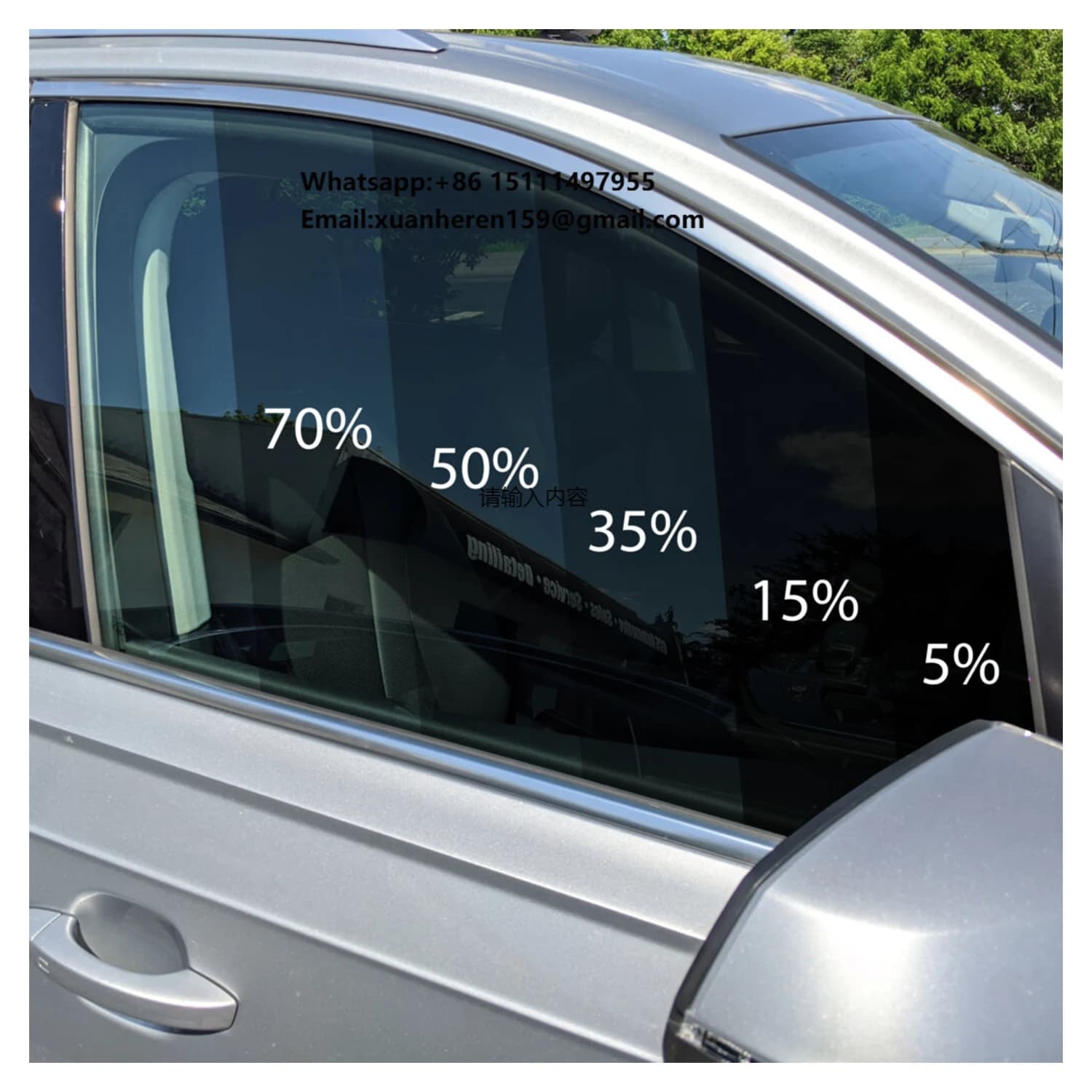 Car Tint Window Film High-Performance Nano Ceramic Automotive Window Film HD Solar UV Protection Smart Removable Car Glass