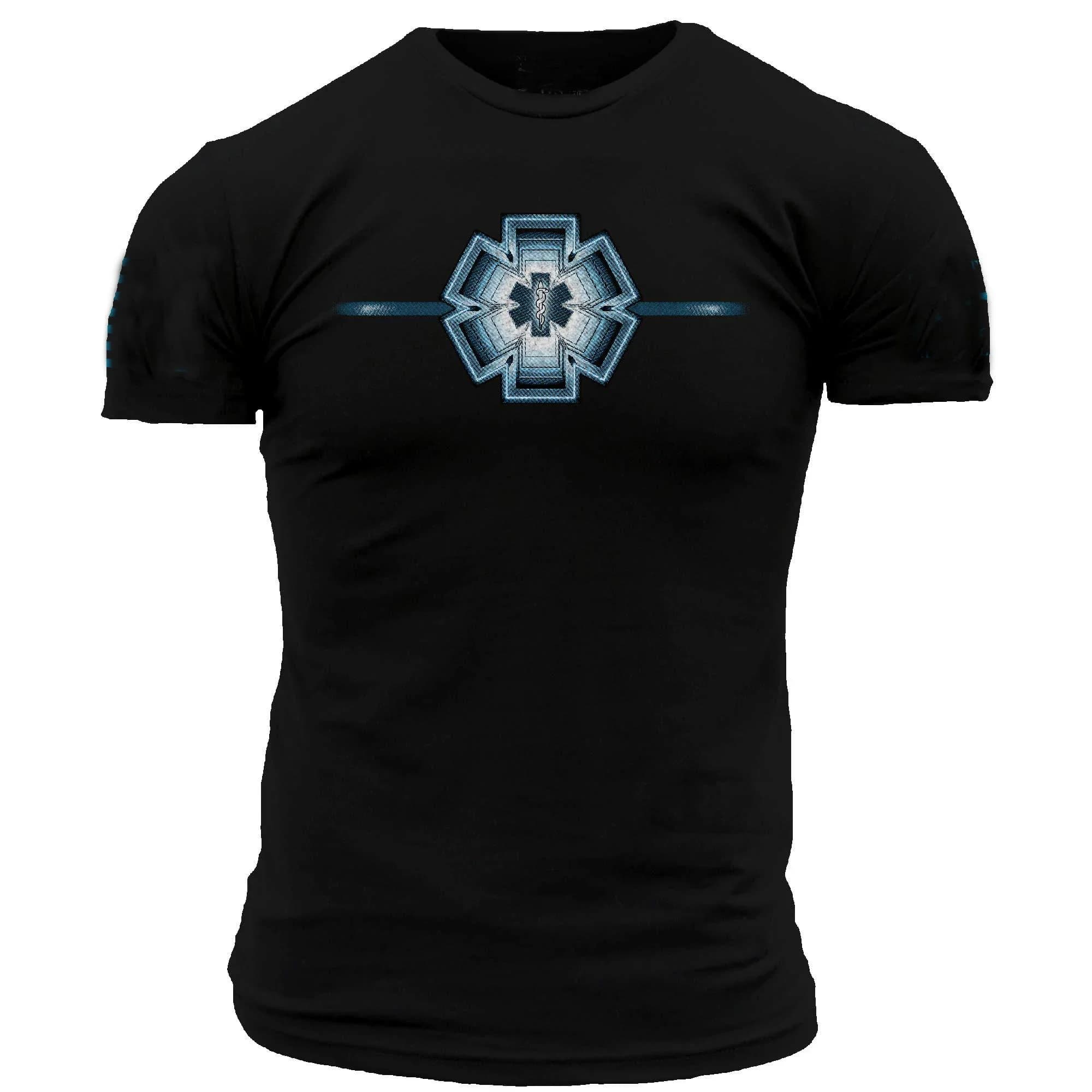 Unique Star of Life Badge Iron Medic T-Shirt. Summer Cotton O-Neck Short Sleeve Mens T Shirt New S-3XL