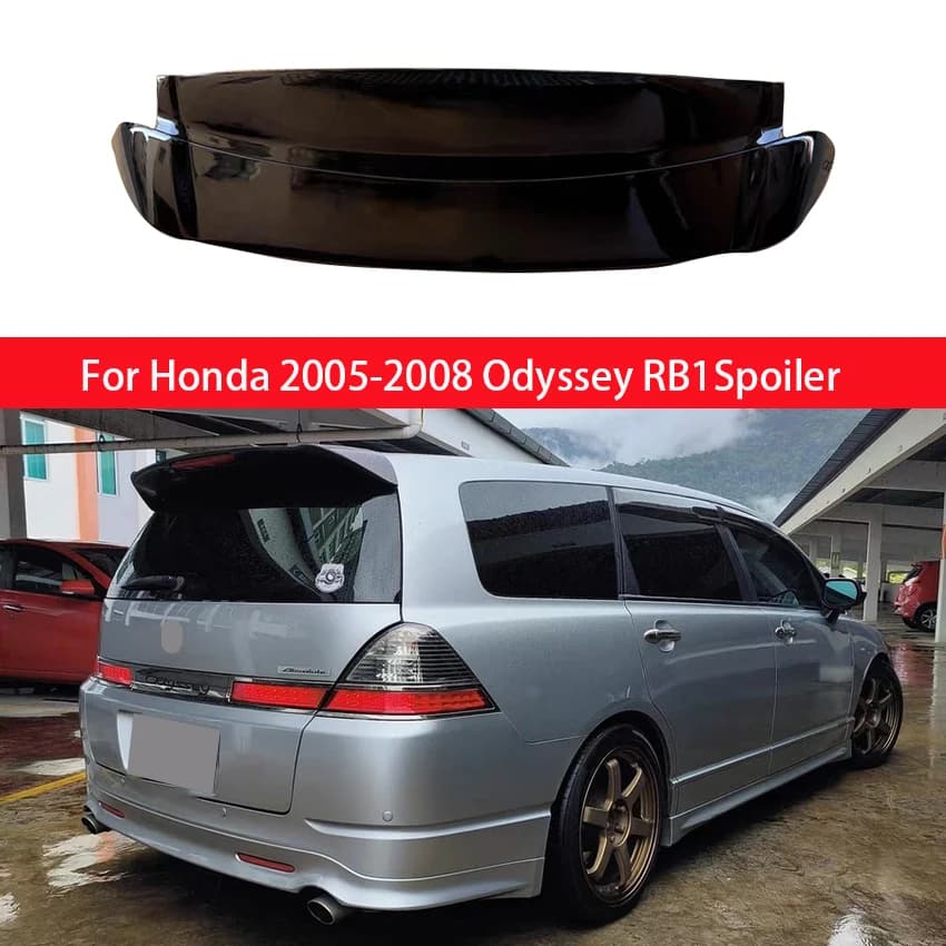 For Honda 2005 2006 2007 2008 Odyssey RB1 Spoiler High Quality ABS Unpainted/Gloosy Black/Carbon Color Roof Spoiler