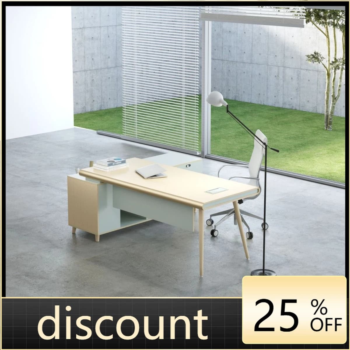 LMM simple modern single supervisor desk general manager Nordic office furniture