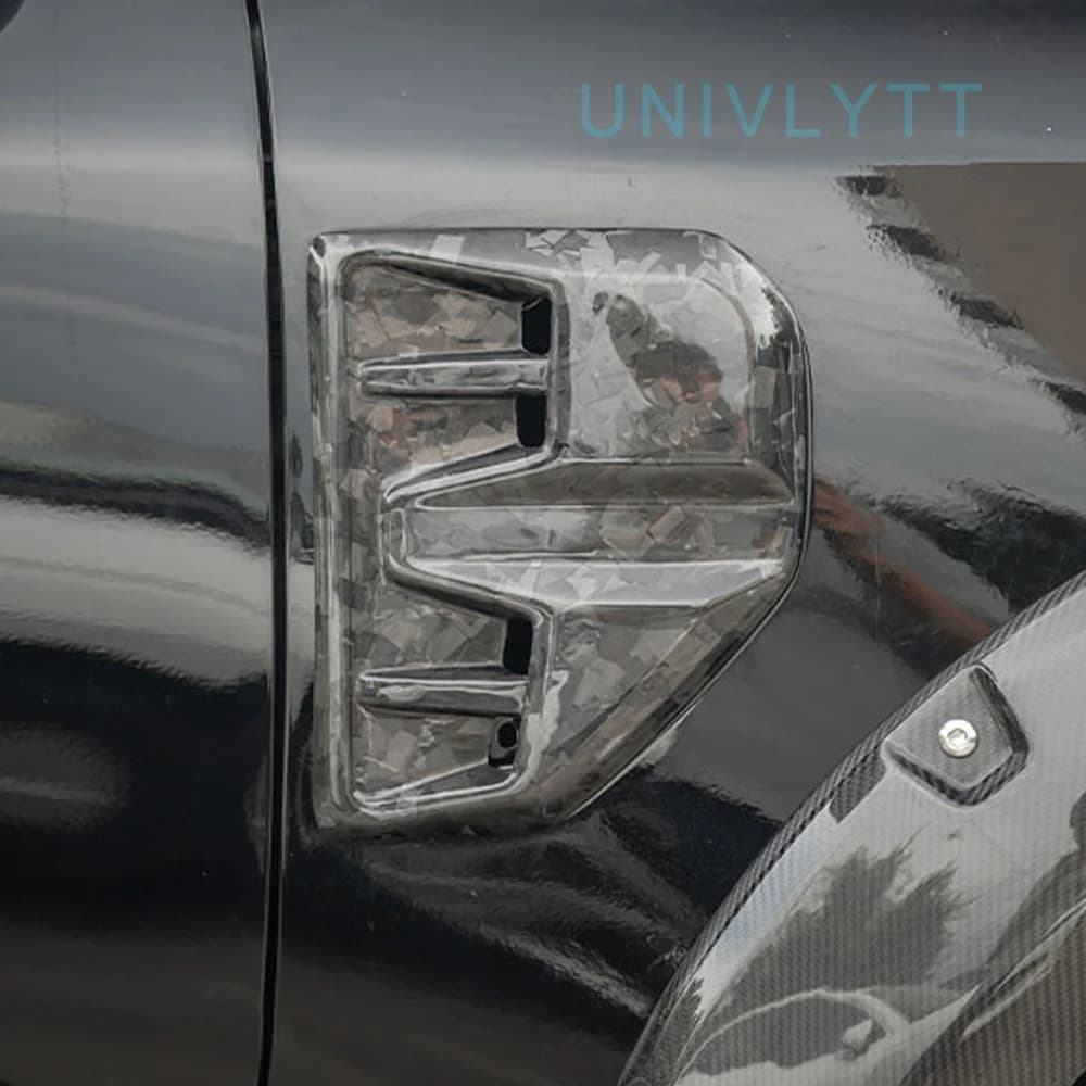 Suitable for 2023 2024 Ford Ranger T9 Carbon Fiber Air Inlet Leaf Panel Decorative Cover Protective Cover Body Kit Accessories