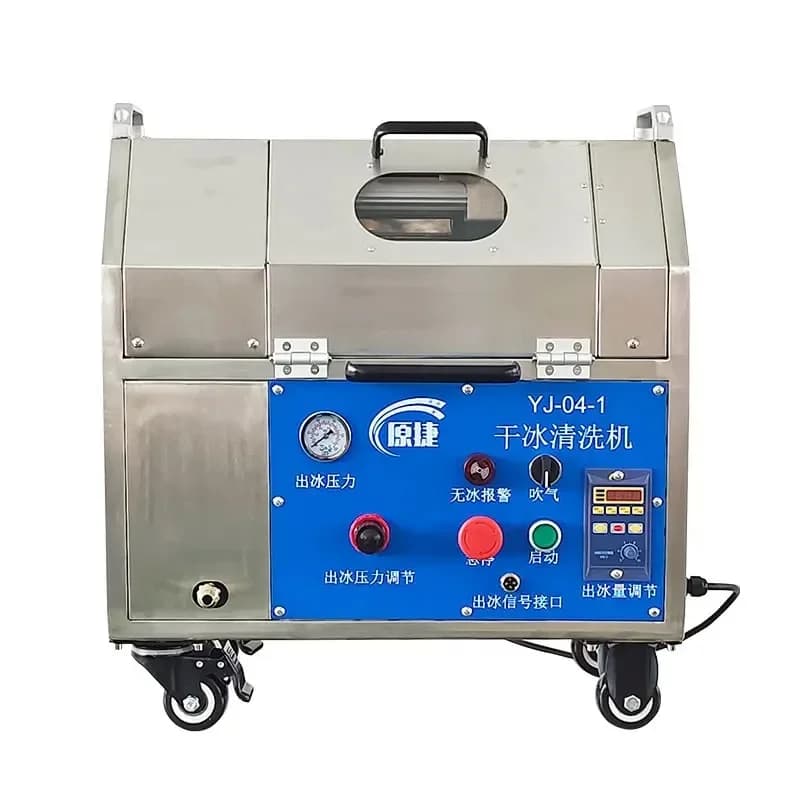 Dry ice deburring machine, cleaning plastic and plastic parts PEEK microporous PCBA circuit board, debatching front oil