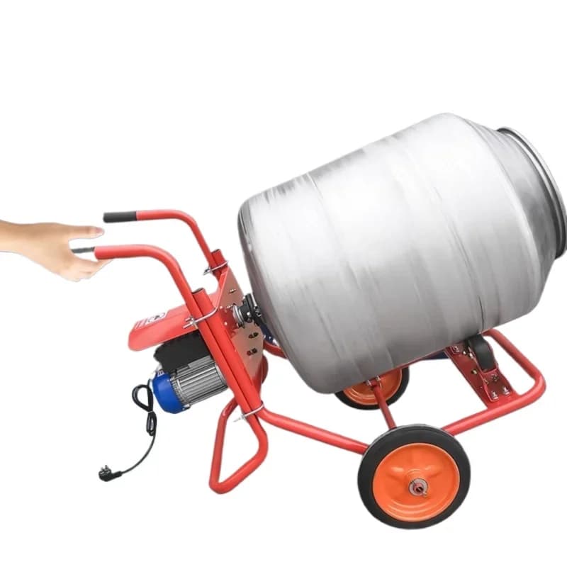 Stainless steel drum feed mixer, food mixing bucket, small household mixing tank, bacon star anise mixer