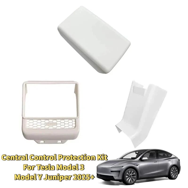 Car Air Vent Protective Frame for Tesla Model 3 Model Y Juniper 2025+ Rear Kick Panel Center Console Armrest Cover Accessories