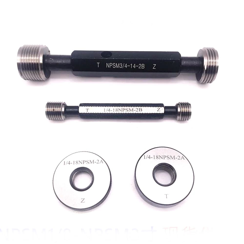 American Pipe Thread Plug Gauge Pipe Threads Screw Ring Gauges Gage NPSM 1/8 1/4 1/2 3/4 3/8 1" 1-11.5 1"1/4 1 1/2 2" NPSM1/2