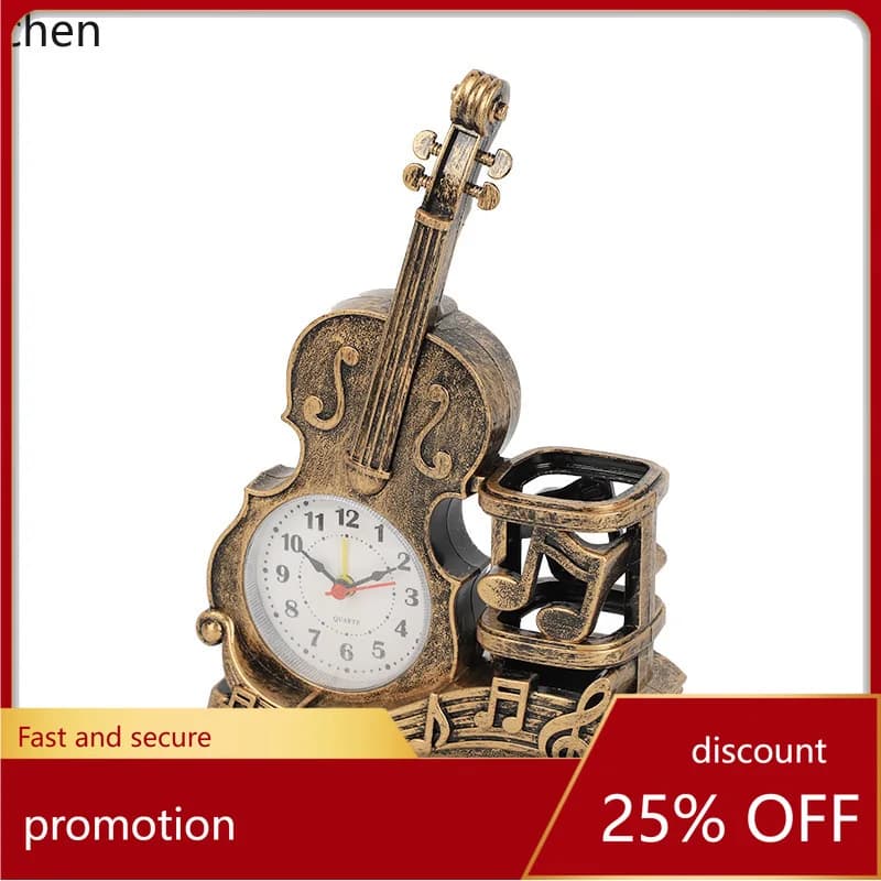 ZML Creative Desktop Ornament Clock Pen Holder Clock Creative and Practical