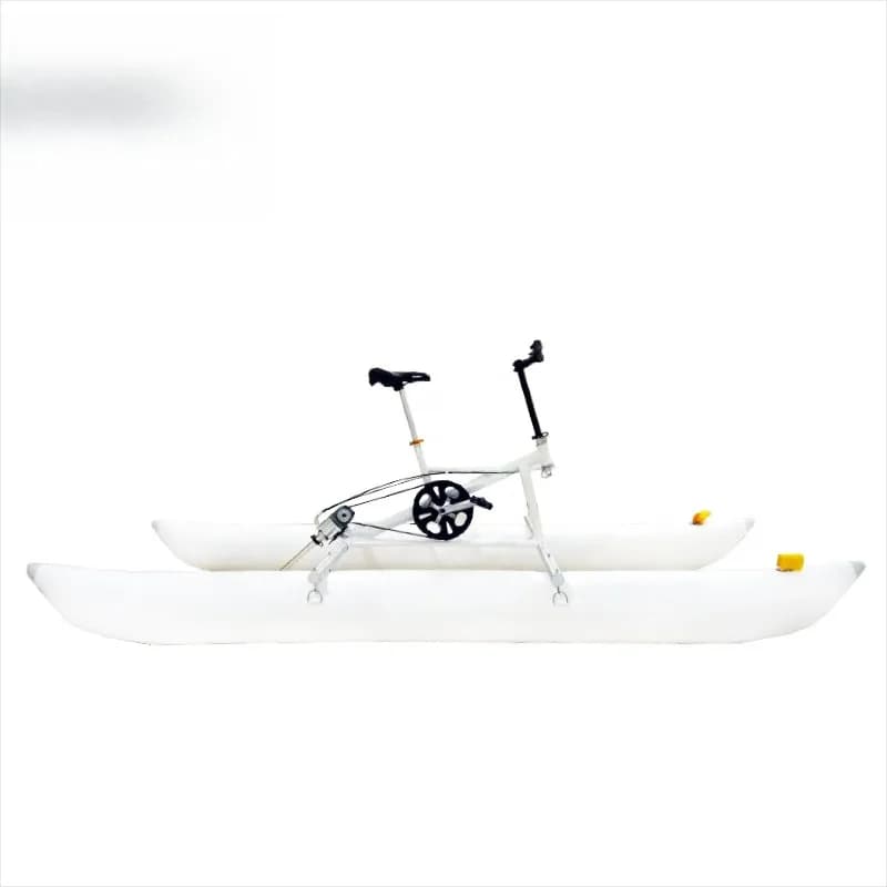 Single water pedaling bicycle rides Park Lakeside