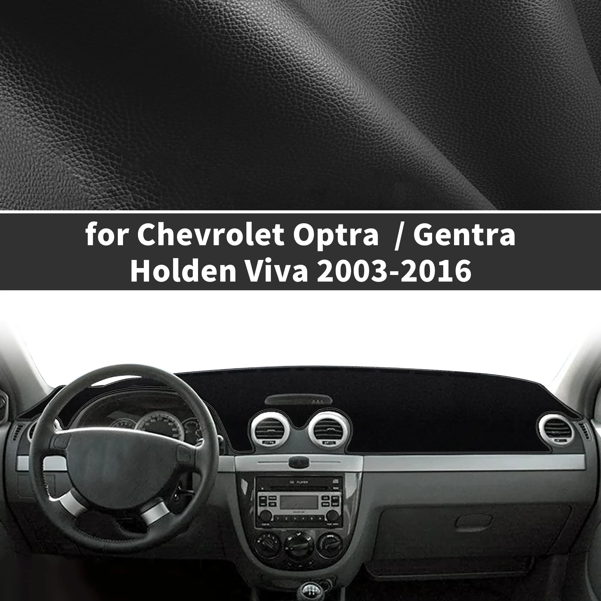 for Chevrolet Optra Gentra Holden Viva 2003-2016 J200 ​​fit Dashboard Cover Sun Shade Dash Mat Anti‑Glare Dash Pad Dashmat