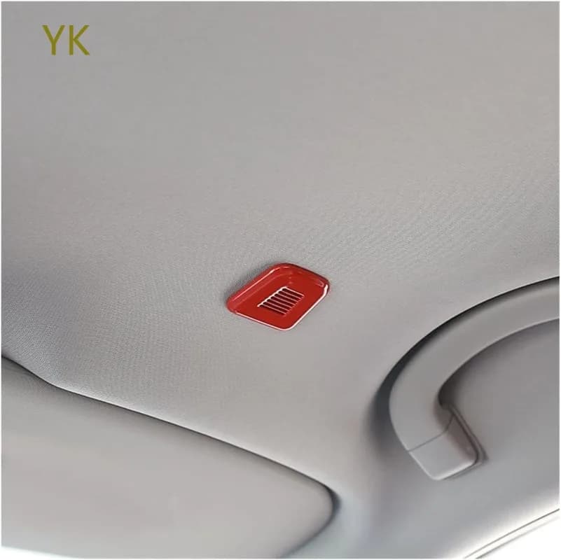 For Alfa Romeo Giulia Tonale 2017-2020 ABS Black Car Roof Microphone Cover Trim Sticker Interior Car Accessories