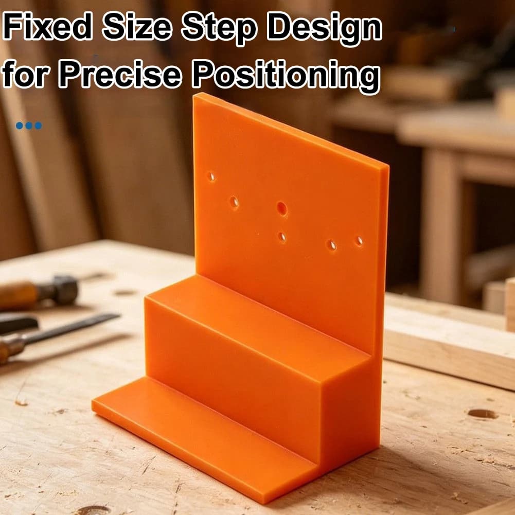 Compact Positioning Plate For Cloakroom And Cabinet Assembly To Lock Boards In Place And Prevent Misalignment