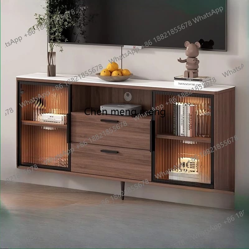 Luxury Shelf Tv Stands Retro Entertainment Filing Wood Wall Modern Tv Stands Mid Century Salon Suporte Para Tv Italian Furniture