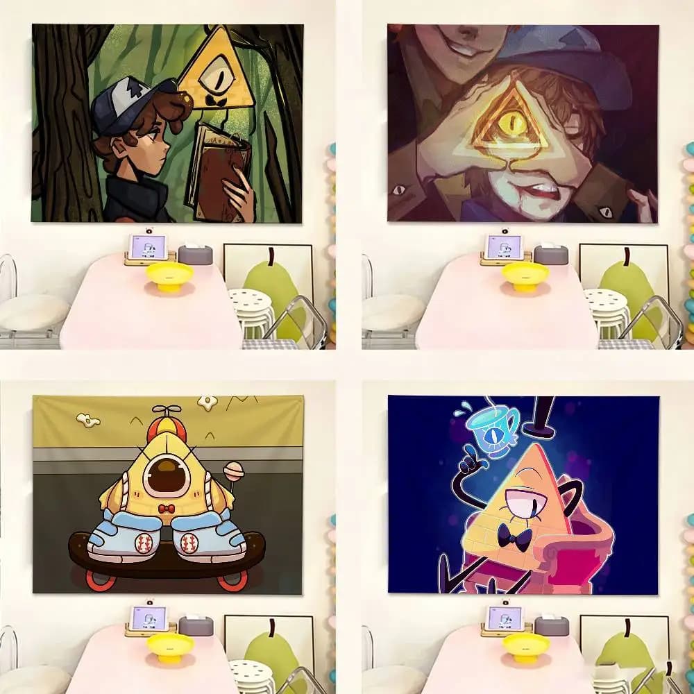 Bill Cipher Dipper Pines   Flags Suitable For Party Club Outdoor Interior Wall Decoration Banner Fans Gift