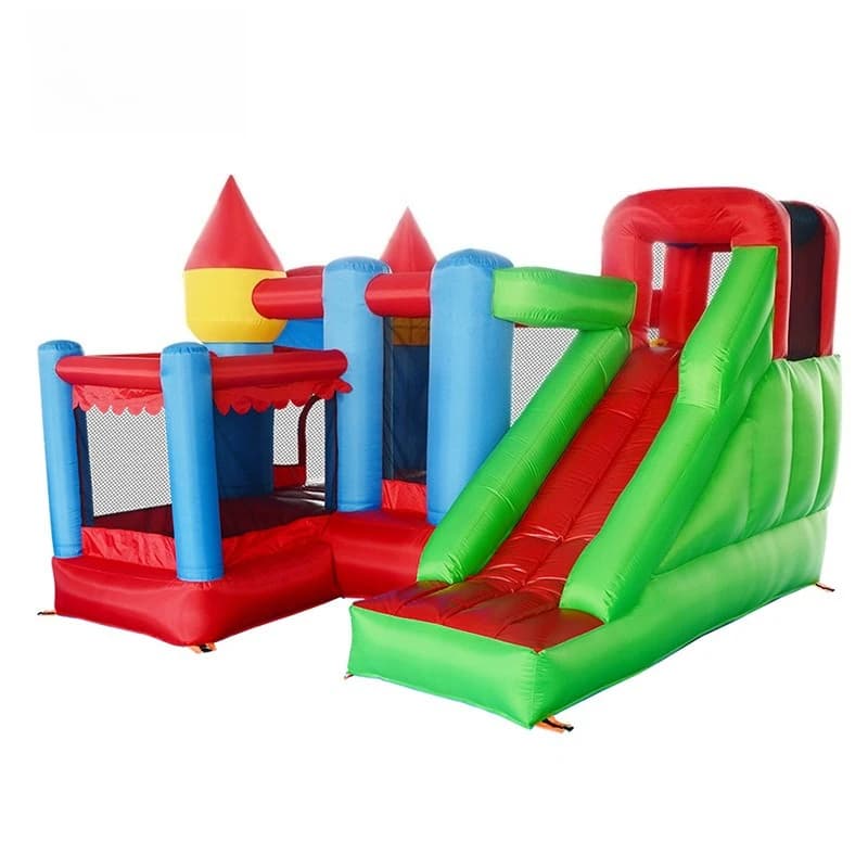 Indoor Game Facilities Paradise Inflatable Oxford Cloth Jumping Bed Slide Naughty Fort Inflatable Safety and Environmental