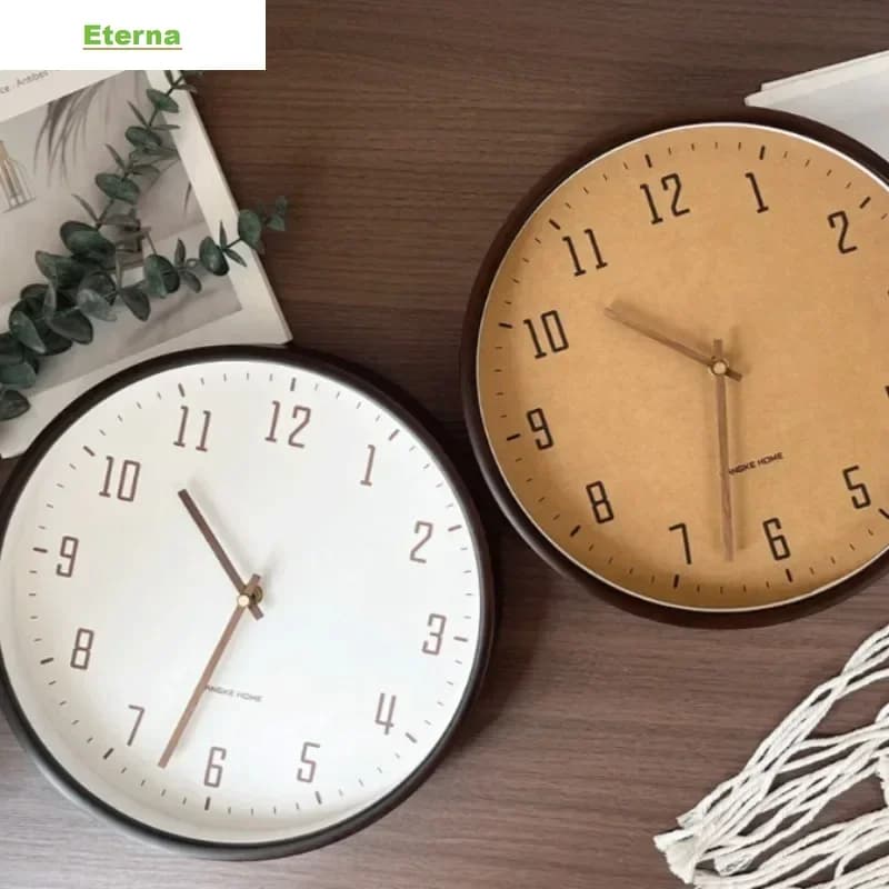 Silent Wall Clock Modern Nordic Minimalist Hanging Clock for Living Room Home Decor Aesthetic