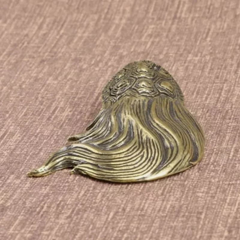 Longevity Turtle Figurine Small Statue Home Ornament Animal Figurines Gift Brass