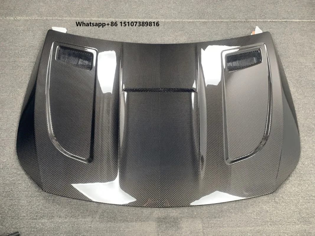 2019-2023 High Quality Real Dry Carbon Fiber Car Hood Bonnet Modified Body Parts for A-Class W177 W118