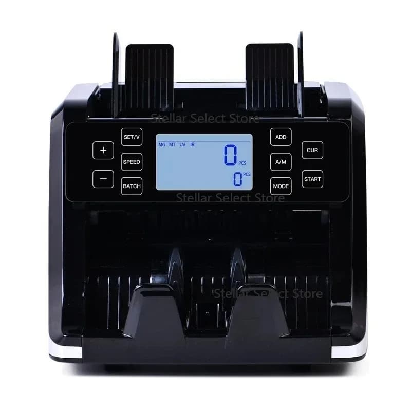 Image Scanning Multi Currency Vertical Counting Machine Used for USD and EUR Currency Verification Machines