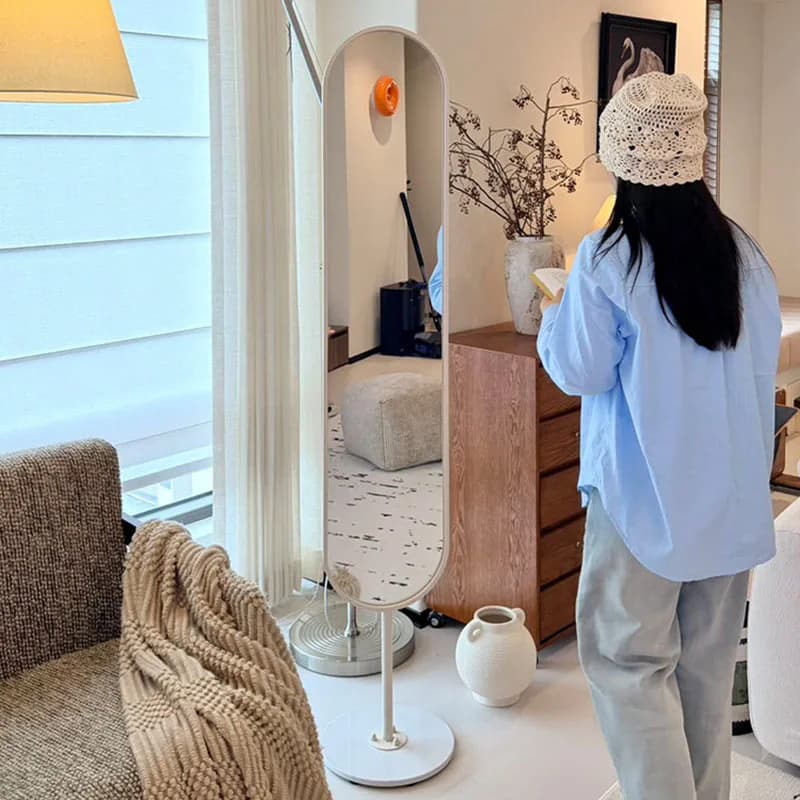 Vanity Full Body Mirror Long Aesthetic Girls Vanity Modern Decoration Funky Mirror Accessories Luxury Espelhos Home Products