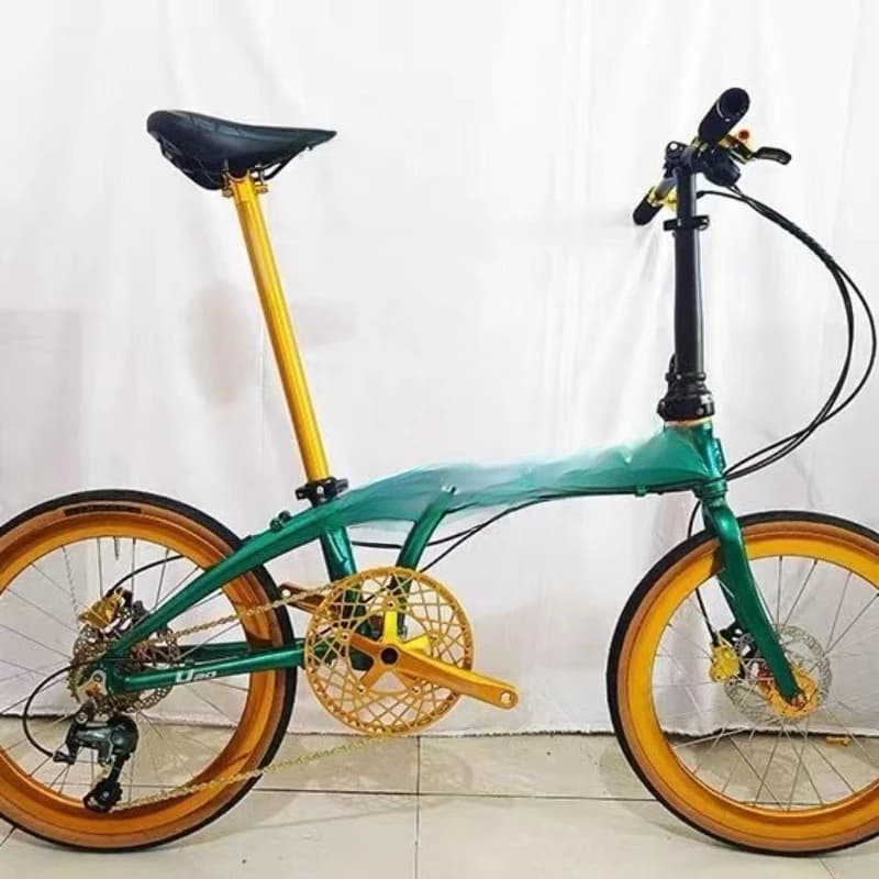 Ultra-light aluminum 22-inch folding men's and women's disc brake bicycle R4700 variable speed portable, convenient and f
