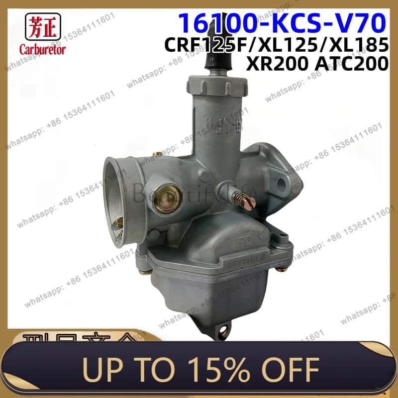 LS16100-KCS-V70 Motorcycle Carburetor for CRF125F XL125 XL185 XR200