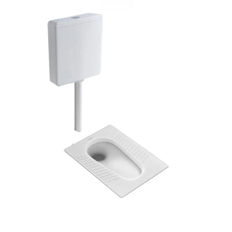 Slate squatting toilet water tank set household bathroom toilet squatting toilet squatting pit ultra-thin deodorant urinal